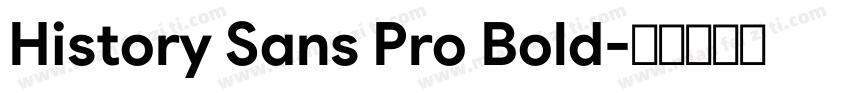 History Sans Pro Bold字体转换